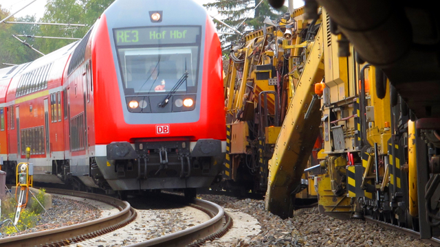 Zeitraffer Gleisbau Gleisbaustelle
