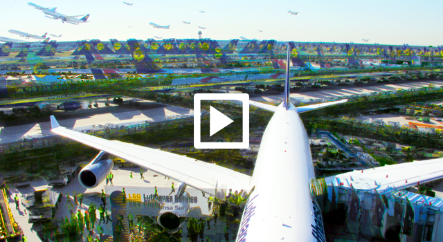 Zeitraffer Frankfurt Flughafen